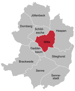 Stadtgebiet von Bielefeld